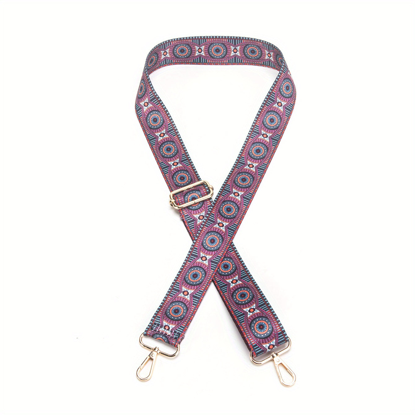 Bohemian Colorful Striped Shoulder Strap Ethnic Style Wide Purse Strap