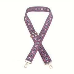 Bohemian Colorful Striped Shoulder Strap Ethnic Style Wide Purse Strap