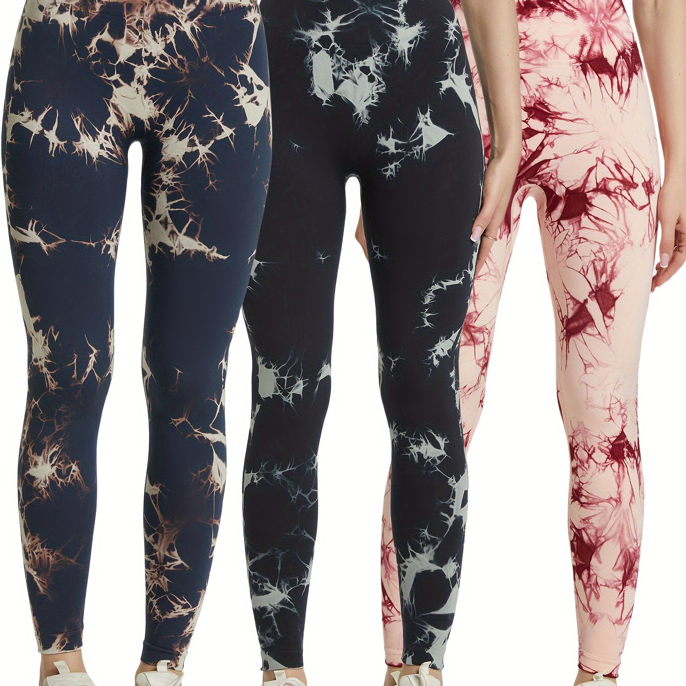 Women's Tie Dye Yoga Pants High Stretch Leggings