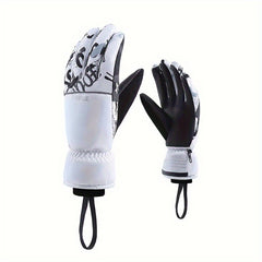Non-slip Windproof Outdoor Gloves Waterproof Thicken Gloves With Velvet