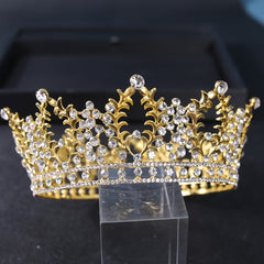 Vintage Crystal Rhinestone Bridal Wedding Crown Bling Tiara