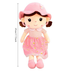 15.75in Flower Fairy Doll Soft Plush Toy w/ Expressive Eyes & Floral Outfit