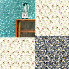 Pattern Wallpaper Mini Doll House Accessories 1/6 1/8 1/12 Shooting Scenes