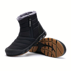 Warm Snow Boots Zipper Closure Waterproof Thermal Winter Shoes