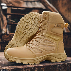 Men's Tactical High Top Lace Up Boots - Outdoor Walking Shoes