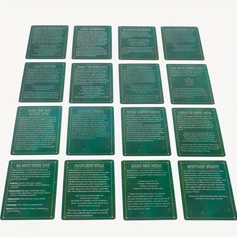 100pcs Witch Spell Cards Oracle Deck Unlock Universe Power