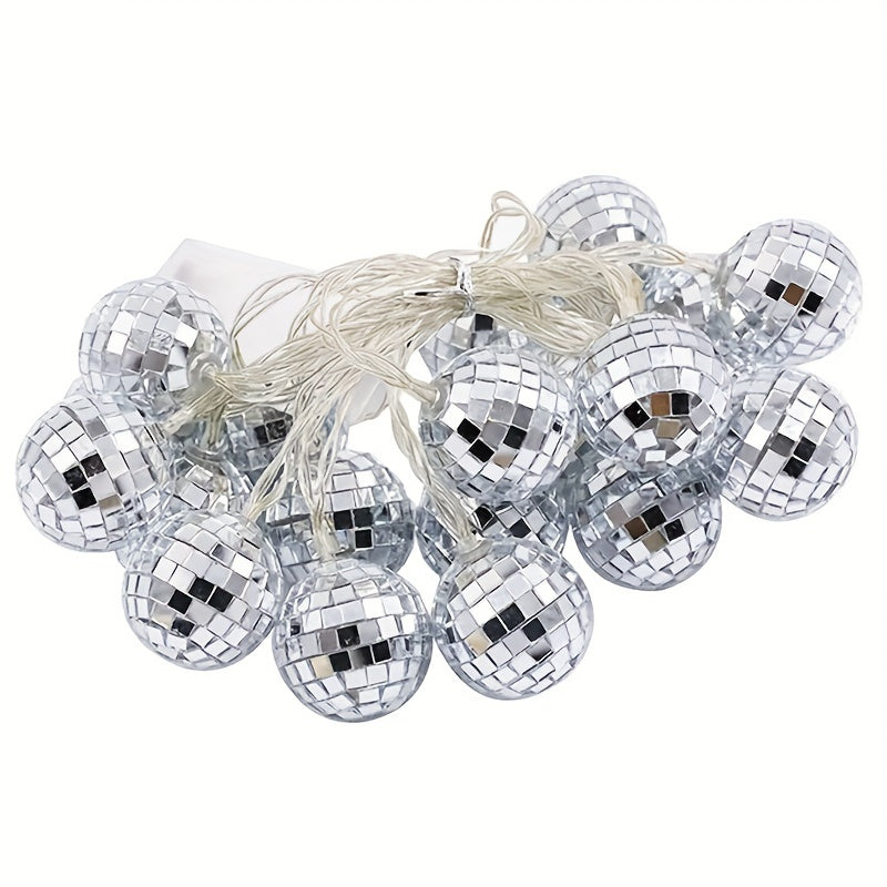 LED Mirror Ball Light String Bar Party Christmas Decoration