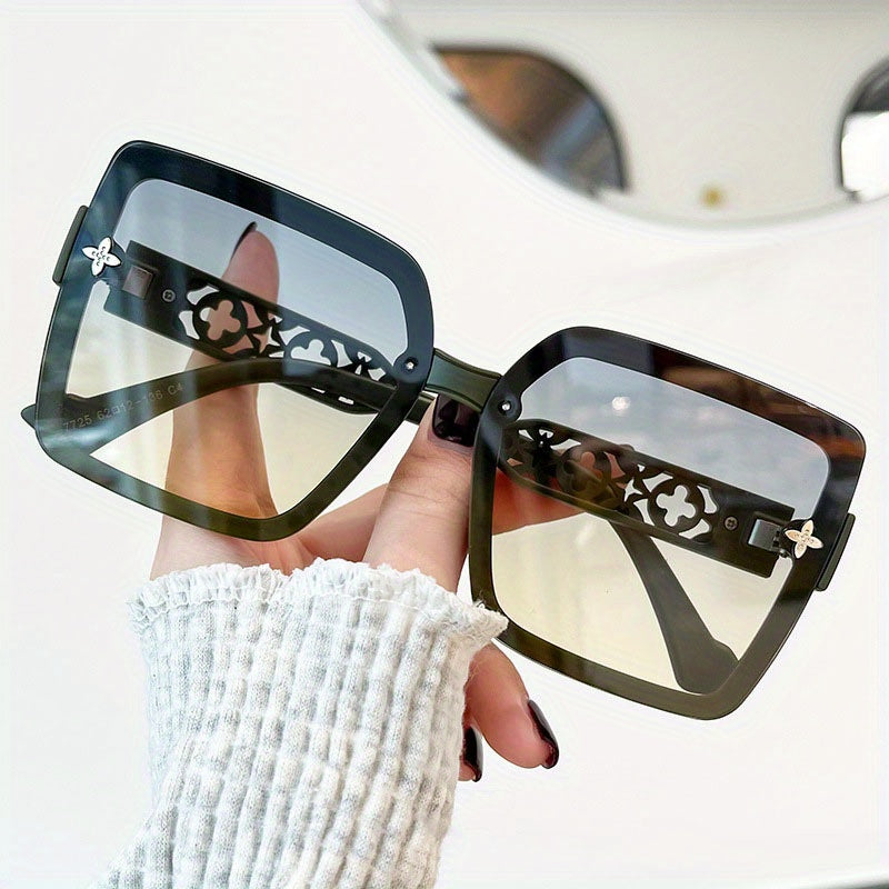 Large Square Sunglasses Gradient Glasses UV400