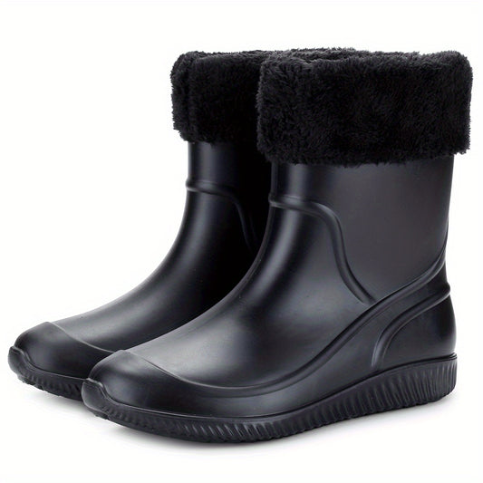 Men's Waterproof Rain Boots Lightweight Garden Shoes