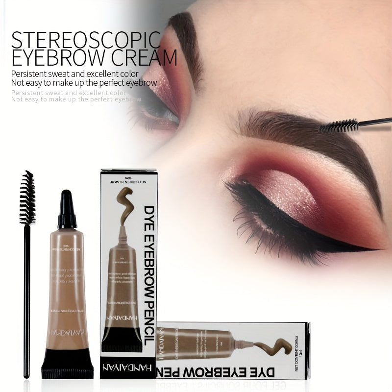 Waterproof Eyebrow Dye Cream, Smudge Proof Styling