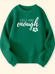 Girls Round Neck Sweatshirt Long Sleeve Top Pullovers