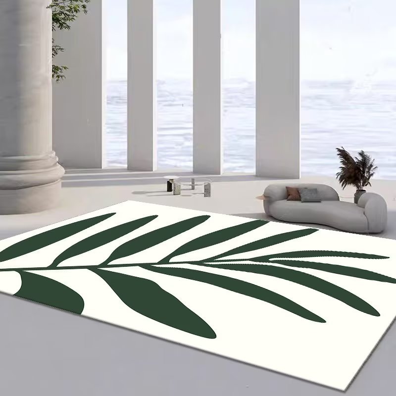 Modern Minimalist Area Rug Living Room Non-slip Soft Polyester Carpet