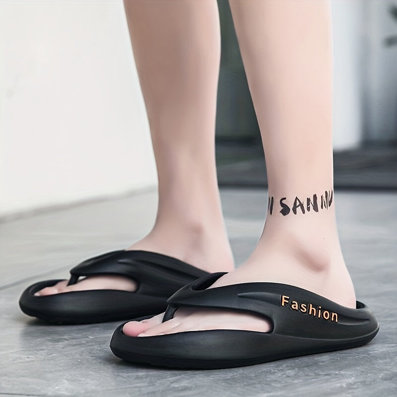 Men's Rubber Sole Flip Flops Lightweight Non slip Slippers