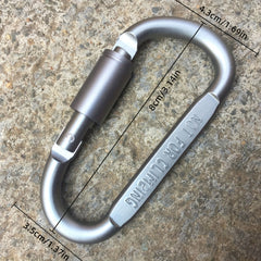 1pc 4pcs Aluminum Mountaineering Buckle Quick Hanging Buckle