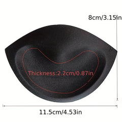 3 Pairs Sponge Bra Insert Pads Invisible Anti-convex Chest Enhancer