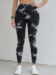 Solid Yoga Leggings High Waist Slimming Sports Pants Women's Activewear