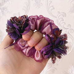 1pc Flower Hair Elastic Hair Rope Large Hair Ties
