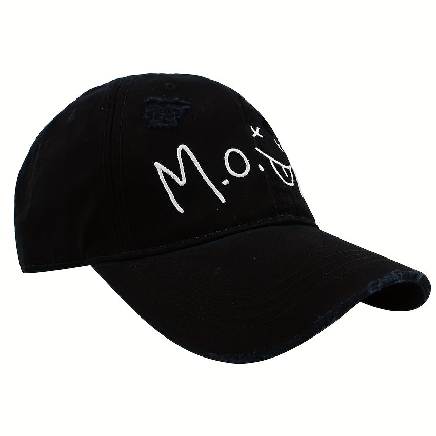 Curved Eaves Soft Cap Embroidered Letters Male Female Baseball Cap