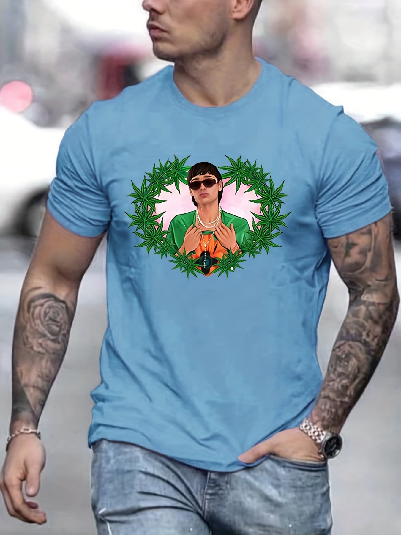 Men's Lightweight Graphic T-Shirt for Summer Fun