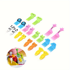 10pcs Animal Fruit Fork Set Christmas Party Snack Cake Dessert Food Fork