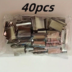 40pcs Long Tail Clip Iron Clip Office Stationery Paper Binding Small Clip
