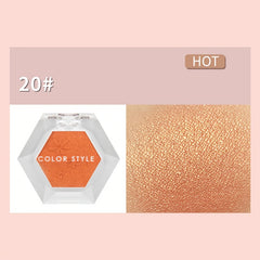 Monochrome Eyeshadow Compact Orange Coral Autumn Pumpkin Halloween
