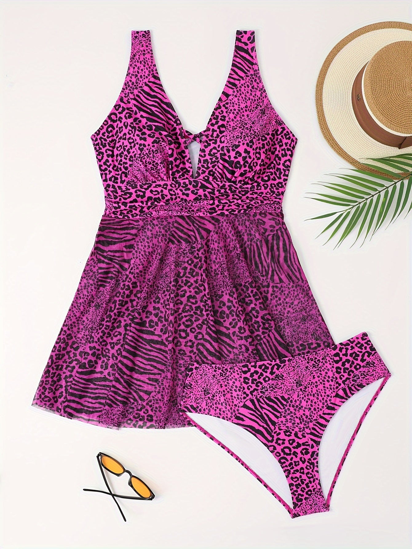 Leopard Print Tankini Set