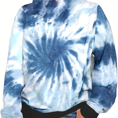 Tie Dye 3D Print Hooded Sweatshirt for Boys and Girls