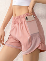 Mesh Pocket Quick-Drying Running Fitness Shorts