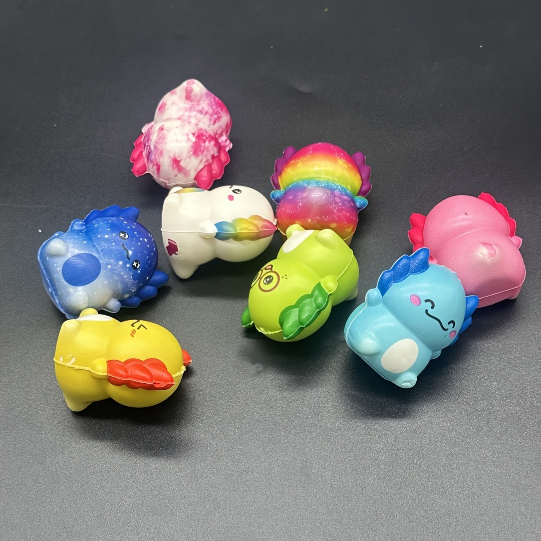 6pcs 12pcs Mini Axolotl Squishy Toys Easter Party Favors Games Prizes