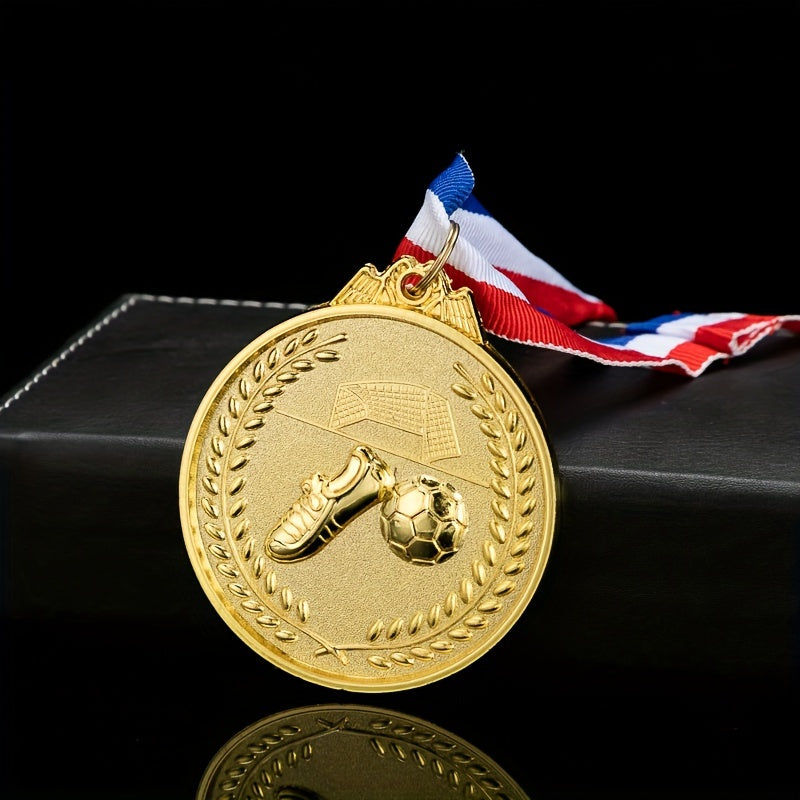 3pcs Zinc Alloy Football Medals Set for Sports Games