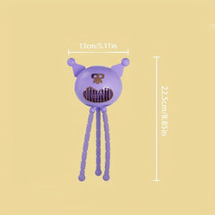 Cute Monster Baby Stroller USB Handheld Leafless Fan