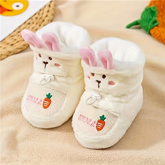 Baby Boys Warm Fleece Indoor Walking Boots