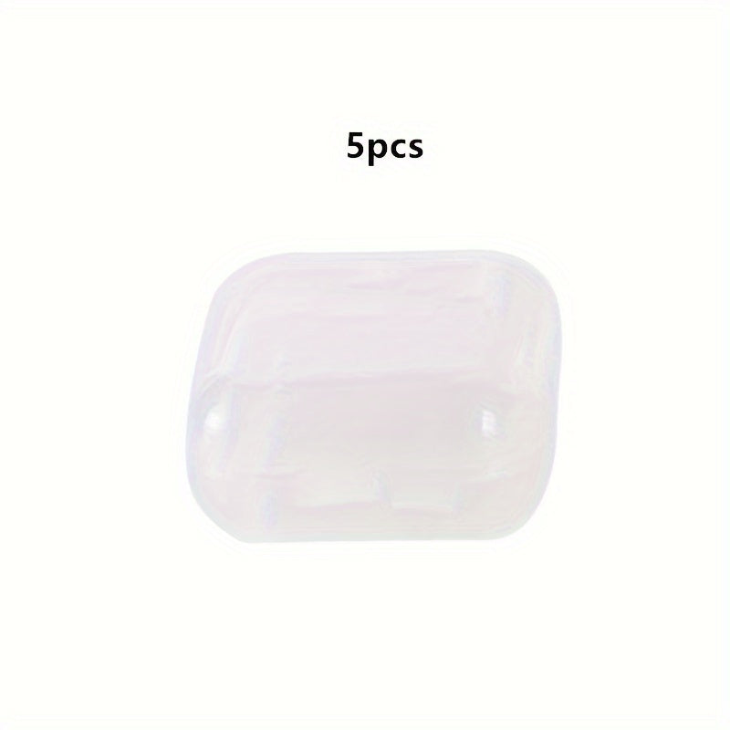 Small Square Clear Plastic Jewelry Box Earplugs Storage Mini Box