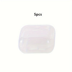 Small Square Clear Plastic Jewelry Box Earplugs Storage Mini Box