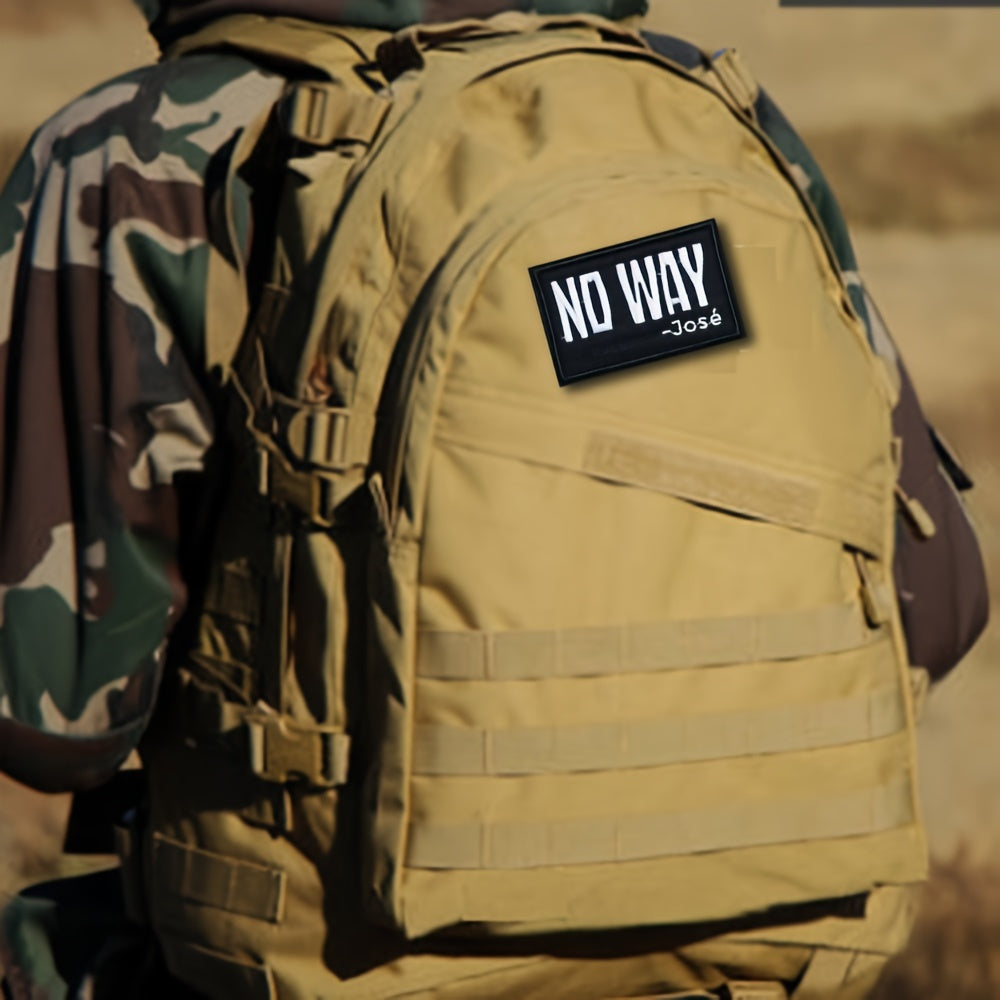 No Way Morale Patches w/ Hook & Loop for Caps Vests Backpacks