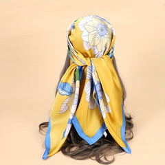 Graphic Bandana Casual Silk Neckerchief Scarf Head Wrap Bag Handle Charm