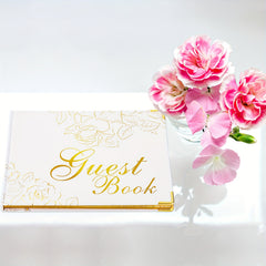 Wedding Guest Book 22x17 Hardcover 120 Page Golden Foil Gilded Edges