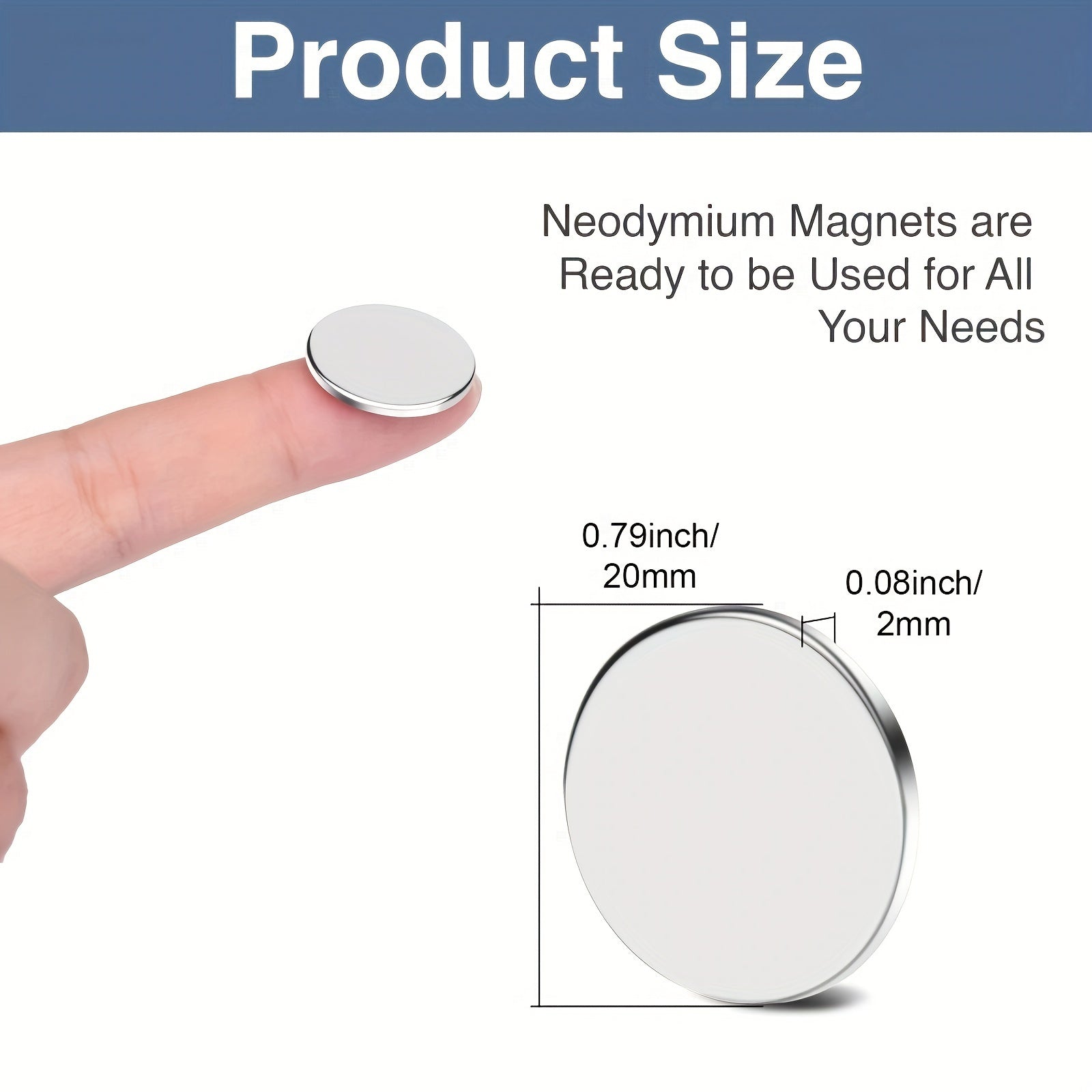 20pcs Neodymium Magnets Small Round Heavy Duty Refrigerator Magnets