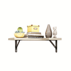 Wooden Wall Corner Shelves Storage Display Stand Home Office Decor