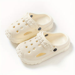 Girls Solid Breathable Clogs Lightweight Anti Slip Indoor Outdoor Shoes