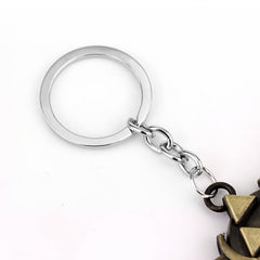 Triangle Power Sky Sword Metal Keychain