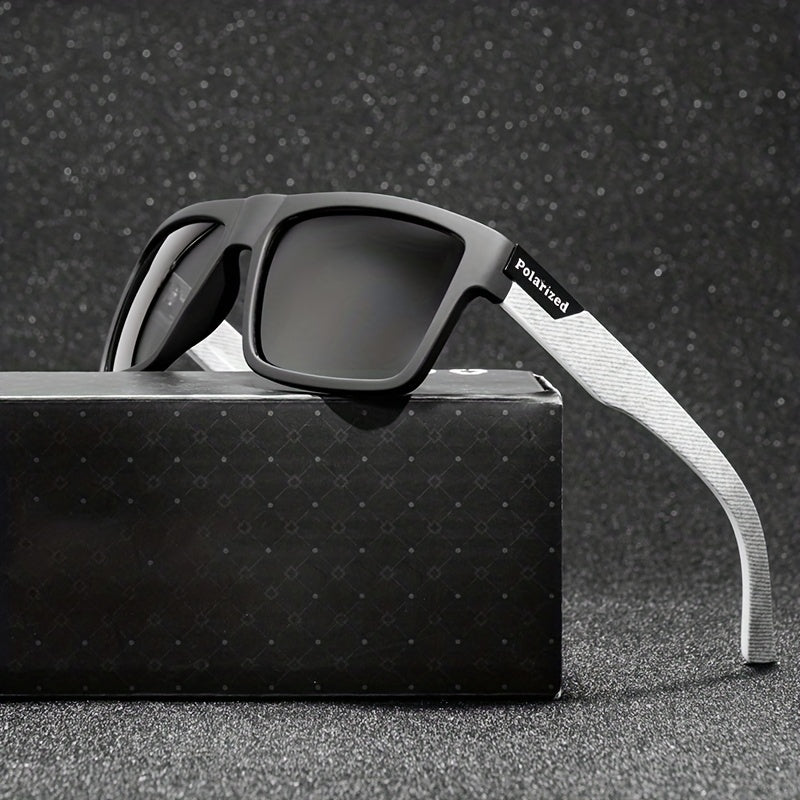 Men's Polarized Windproof Sunglasses Retro Riding Sports Glasses