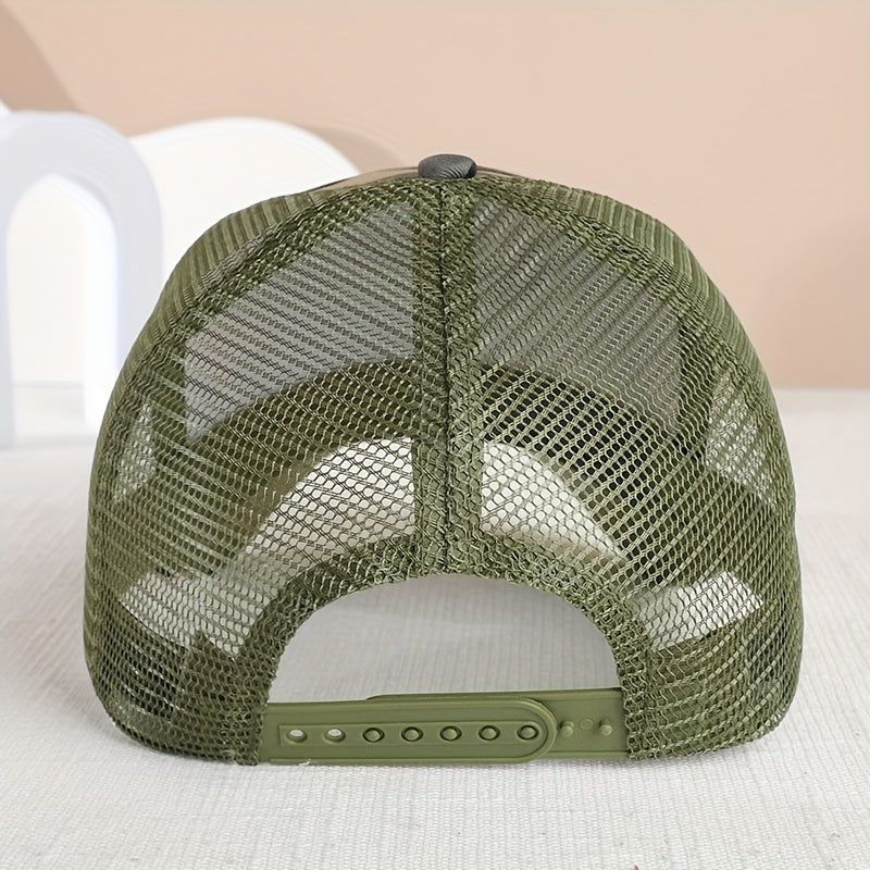 Men's Summer Dog Bear Mesh Baseball Cap Breathable Animal Peaked