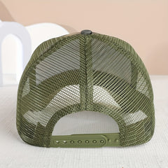 Men's Summer Dog Bear Mesh Baseball Cap Breathable Animal Peaked