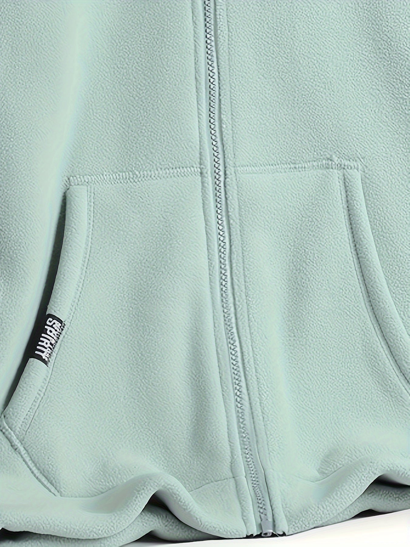 Fleece Jacket Plus Velvet Warm Zipper Hooded Women's Casual Jacket