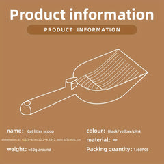 Cat Litter Scoop with Hanging Hook Deep Shovel Pet Cleaning