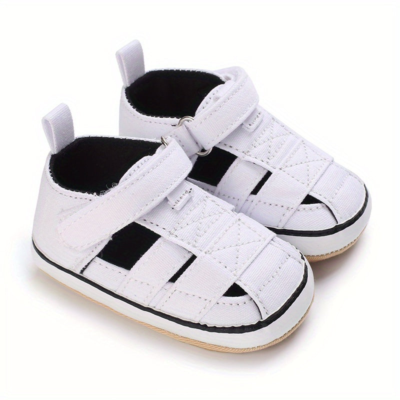 Baby Closed Toe Hook Loop Sandals Comfy Beach Shoes Crib Shoes