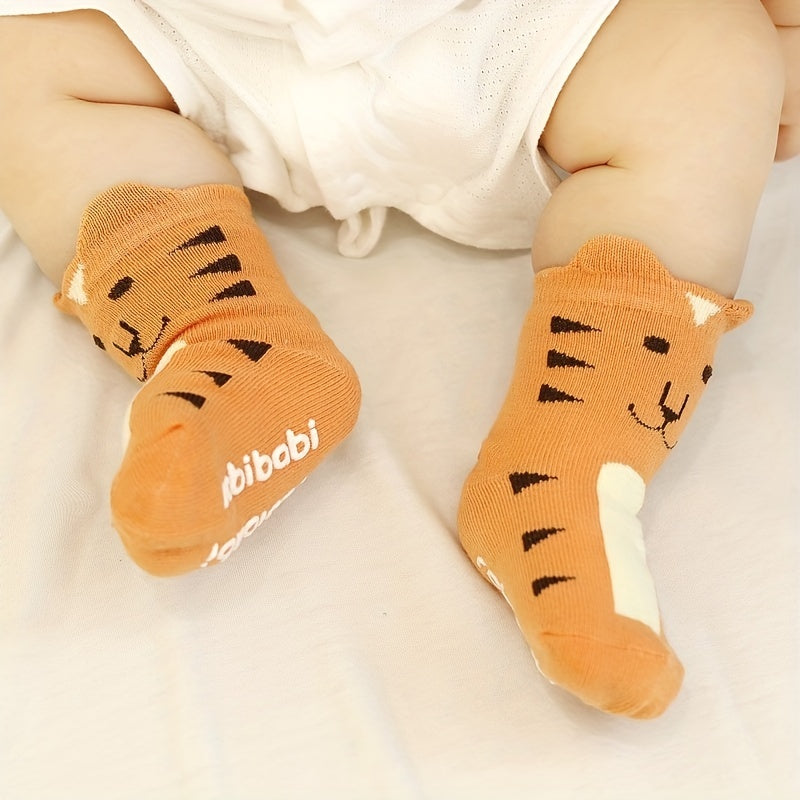 Cartoon Animal Baby Socks Non-slip Cotton Short Socks for Infant Toddler