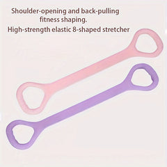 Elastic Yoga Resistance Tension Belt 8 Shaped Fitness Stretching Rope